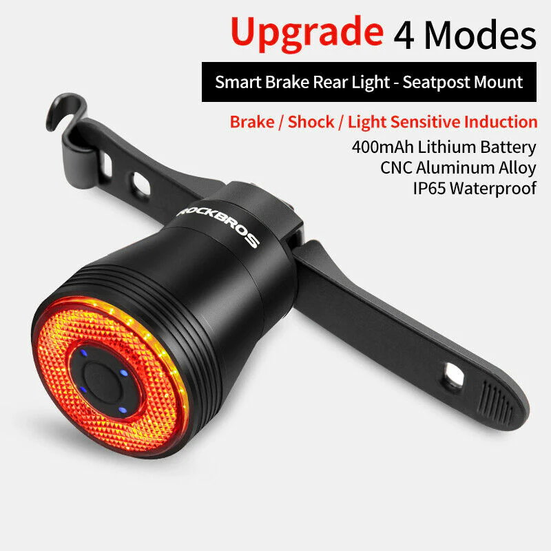 ROCKBROS Bicycle Smart Brake & Tail Light Q5 - Image 3