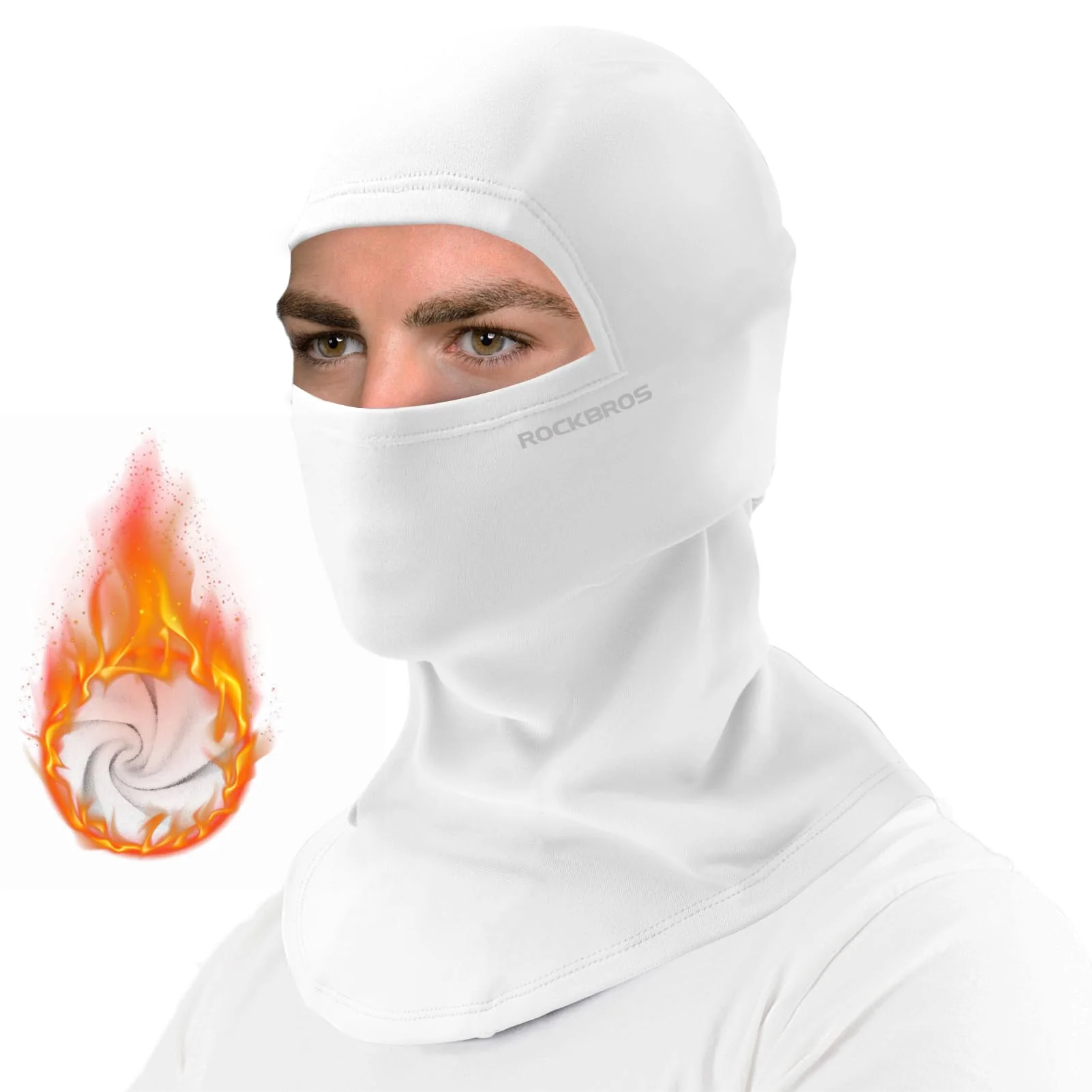ROCKBROS Cold Weather Windproof Thermal Winter Balaclava Ski Mask Neck Warmer Hood - Image 10
