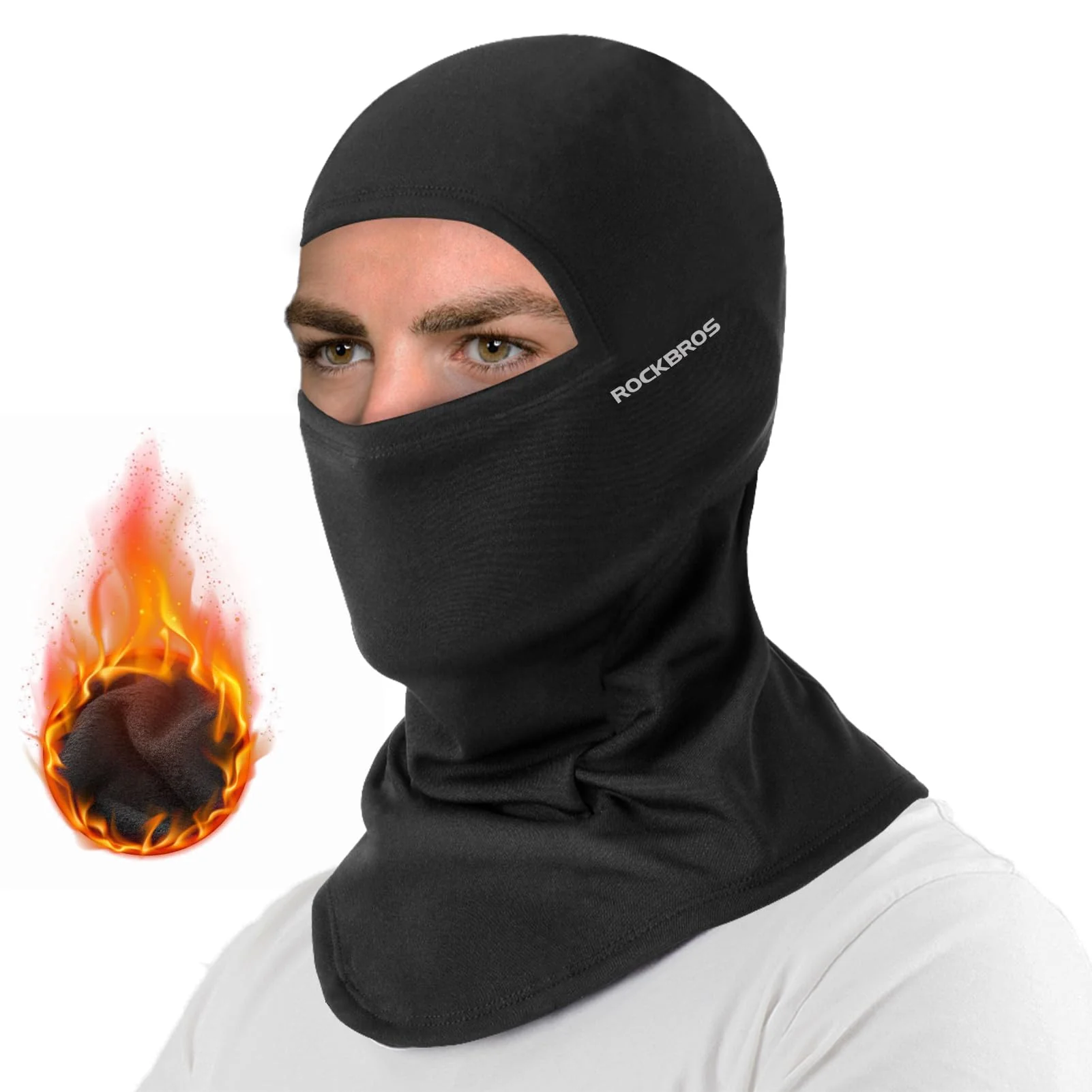 ROCKBROS Cold Weather Windproof Thermal Winter Balaclava Ski Mask Neck Warmer Hood - Image 3