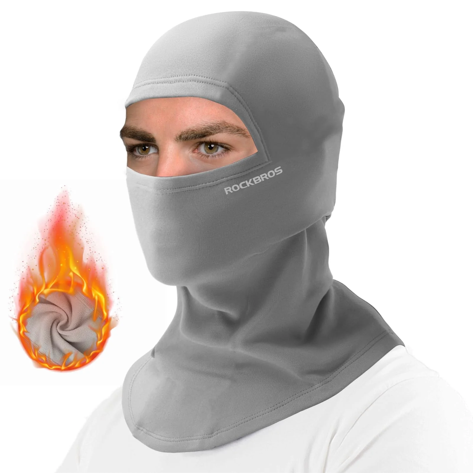 ROCKBROS Cold Weather Windproof Thermal Winter Balaclava Ski Mask Neck Warmer Hood - Image 7