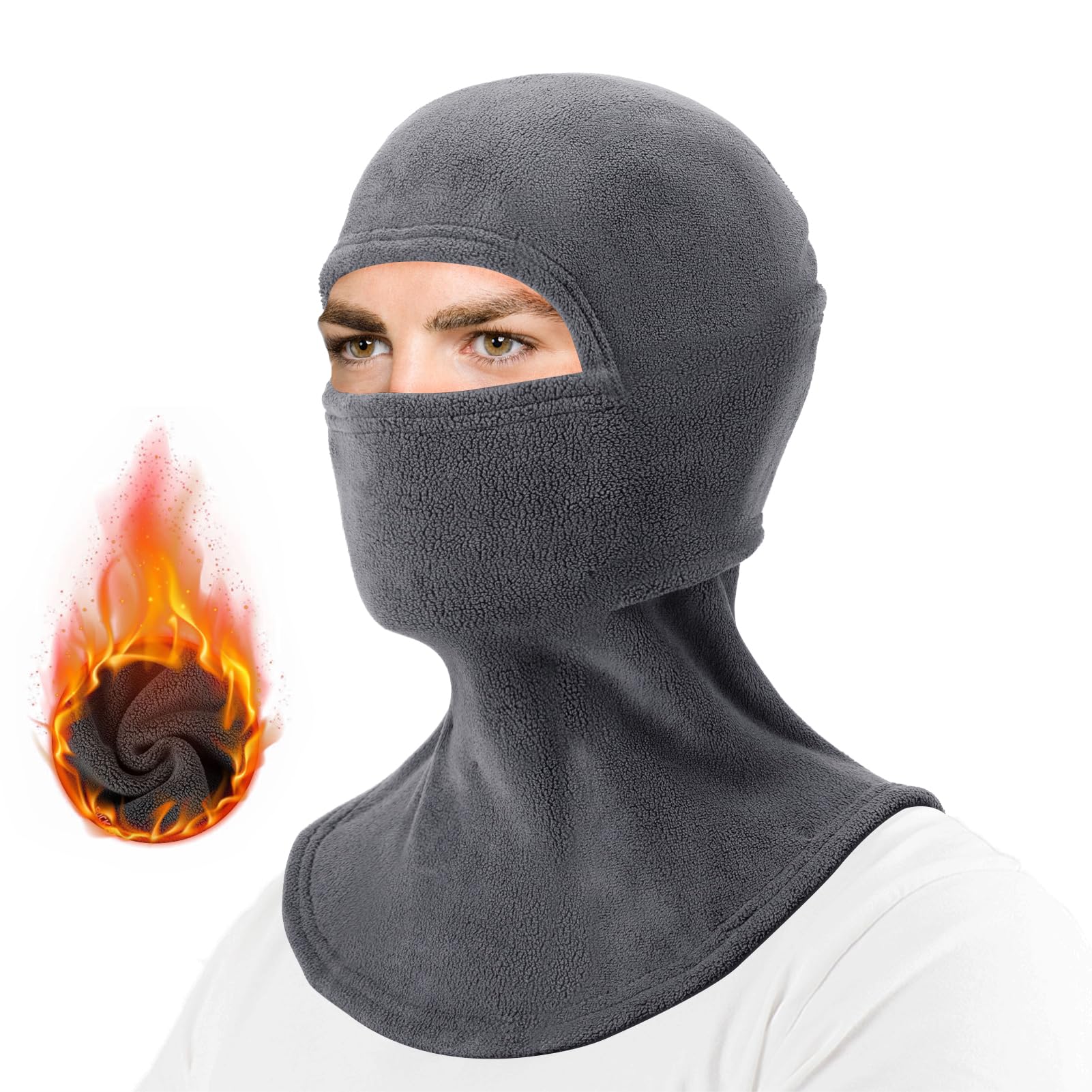 ROCKBROS Cold Weather Windproof Thermal Winter Balaclava Ski Mask Neck Warmer Hood - Image 9