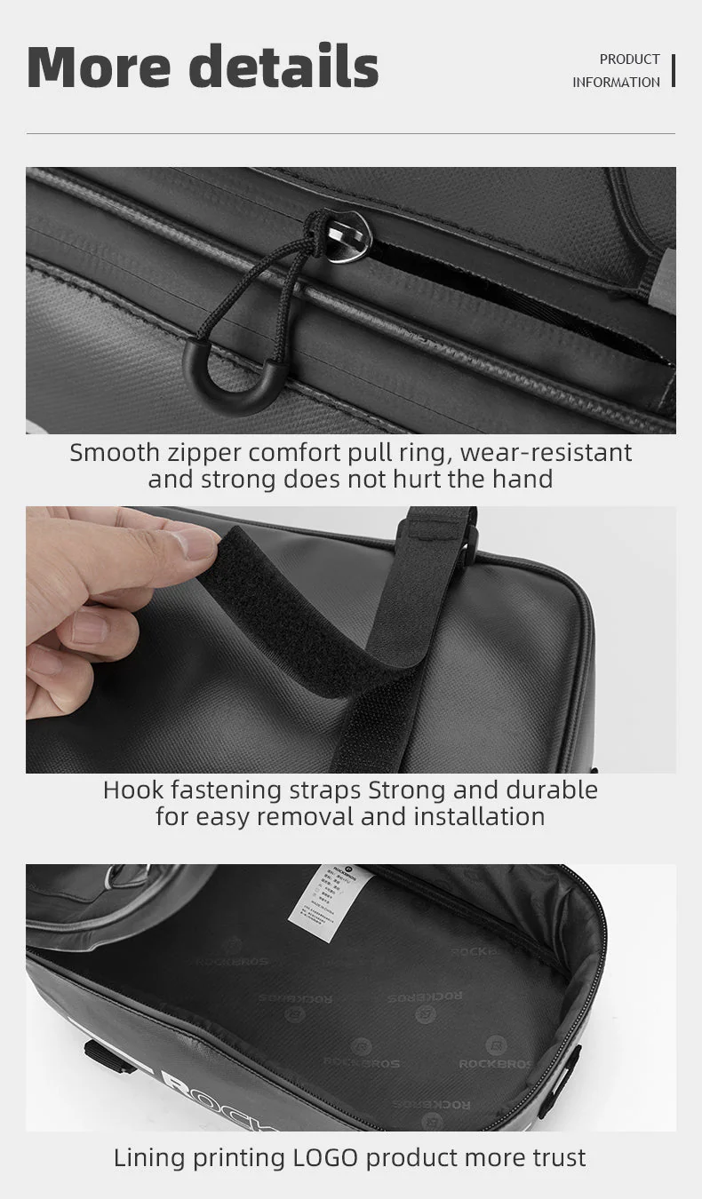 ROCKBROS Deluxe Bicycle Rear Rack Bag - Image 13