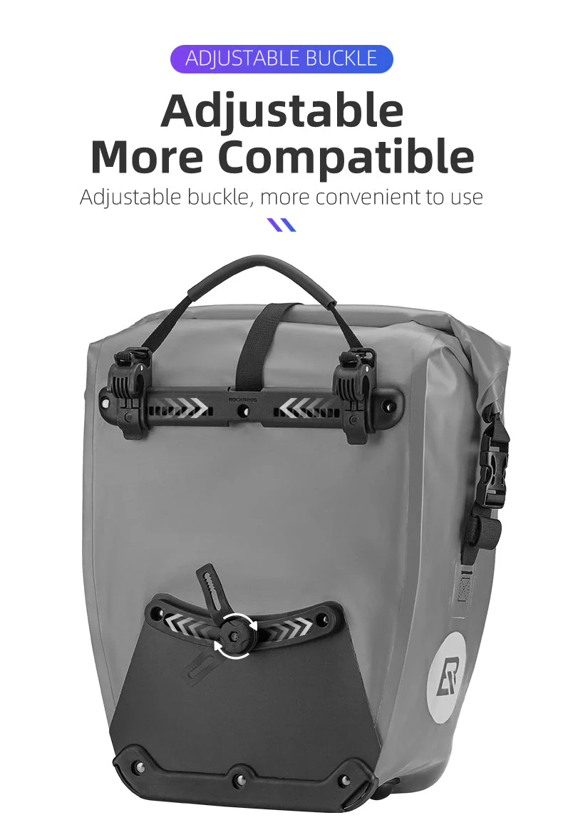 ROCKBROS Deluxe Large Capacity Bicycle Saddlebag in Various Colours - Image 11