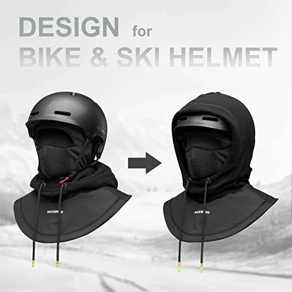 ROCKBROS Men' Winter Mask Thermal Fleece Cycling Balaclava Ski Full Face Mask - Image 4