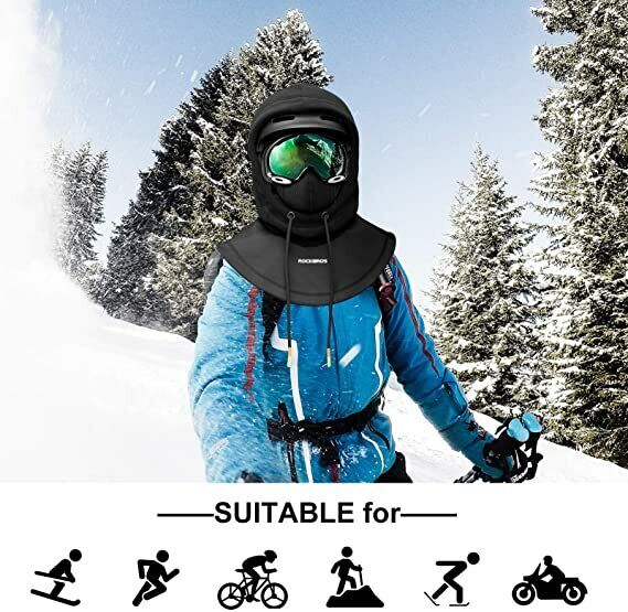 ROCKBROS Men' Winter Mask Thermal Fleece Cycling Balaclava Ski Full Face Mask - Image 5
