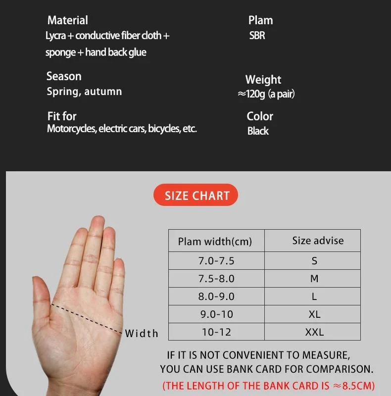 ROCKBROS Winter Riding Cold  Warm Bicycle Gloves Touchscreen - Image 3